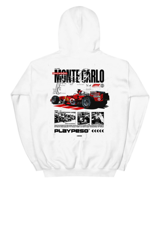 Monte Carlo white Hoodie Men's